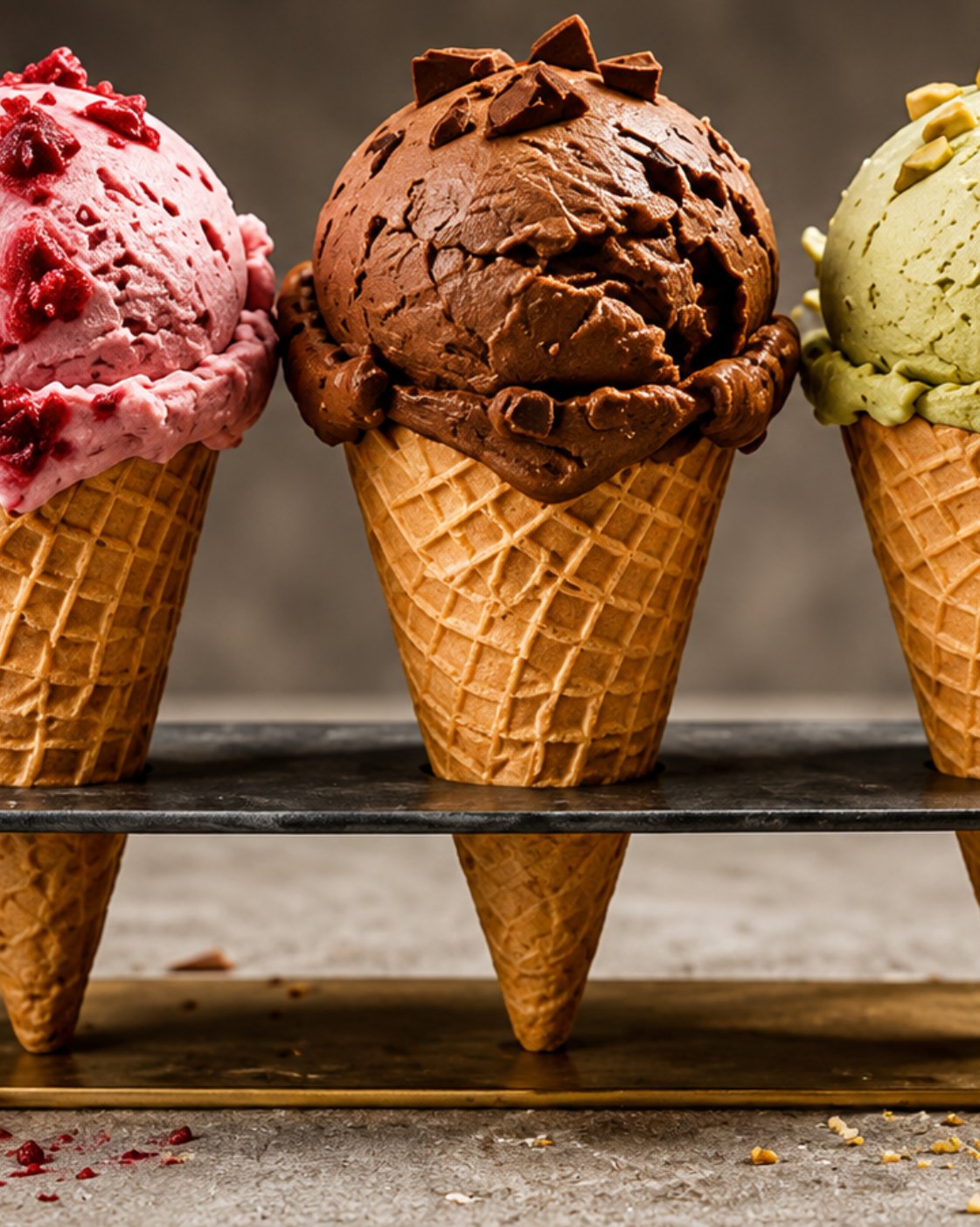 Dark chocolate plant-based frozen dessert