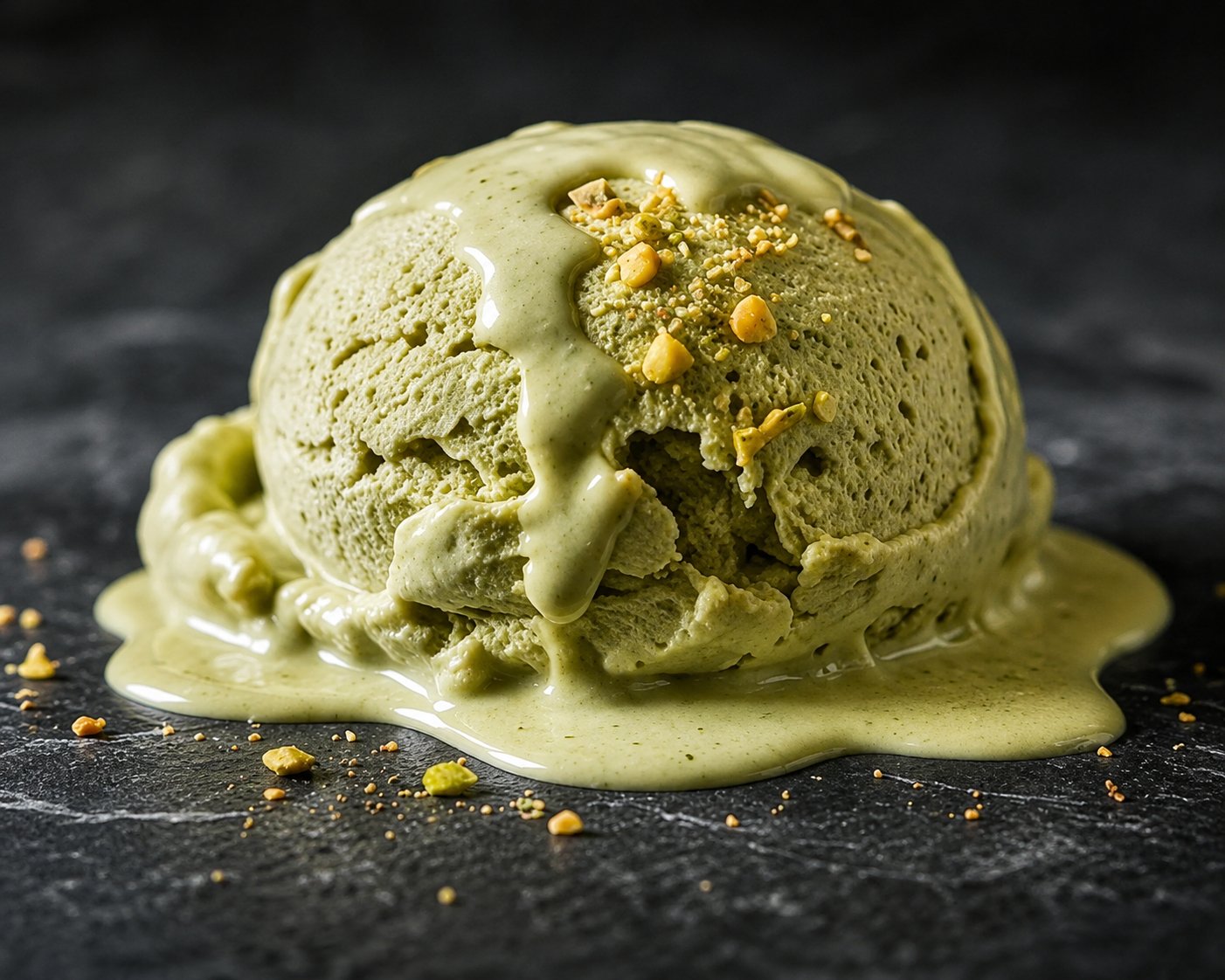 Salted caramel plant-based frozen dessert